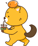 Our mascot 'Jayco' walks.